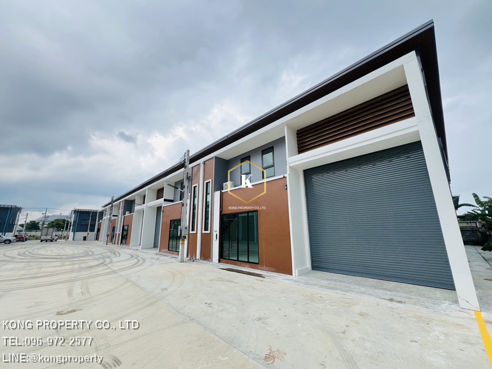 ให้เช่าโกดัง ลำลูกกา คลอง 3 ปทุมธานี 403 ตรม สร้างใหม่  สไตล์โมเดิร์น  2