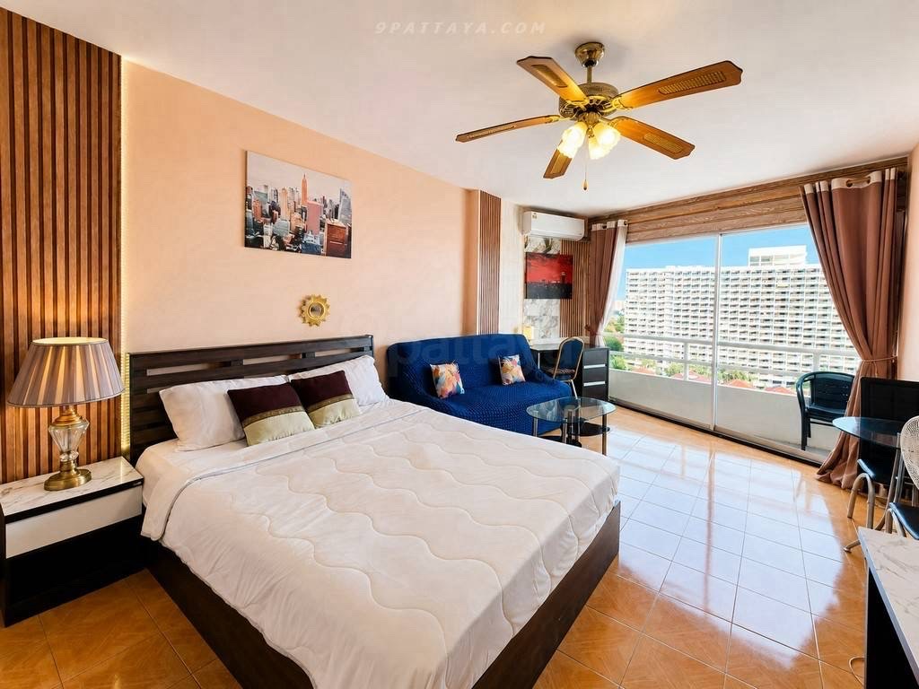 For Rent — Sea View Studio Condo at View Talay 1A Jomtien 32 sq.m.• Floor: 11• Sea view / Jomtien view• Fully furnished 3