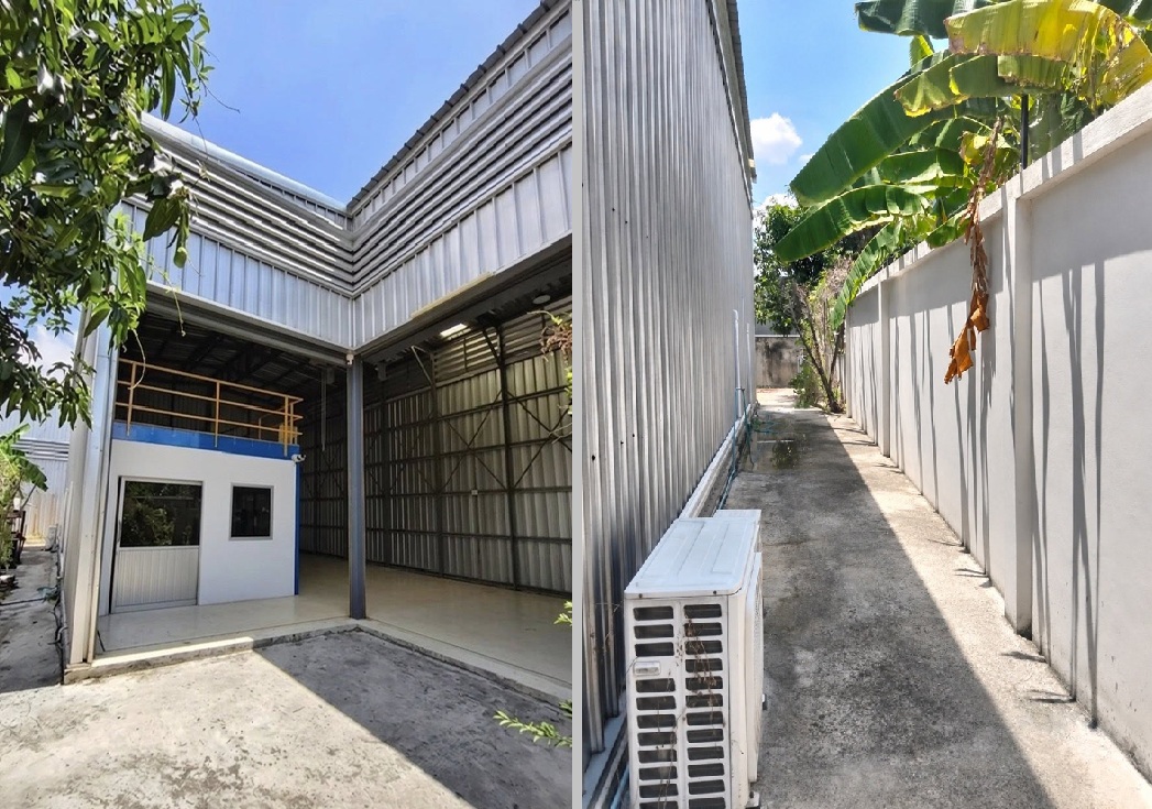 For Rent ให้เช่าโกดังพร้อมออฟฟิศ / พื้นที่ดิน 80 ตารางวา / พื้นที่ใช้สอย 200 ตารางเมตร / ทำเลซอยเทิดราชัน ดอนเมือง / รั้วรอบ / รถ 6 ล้อเข้าได้ 7