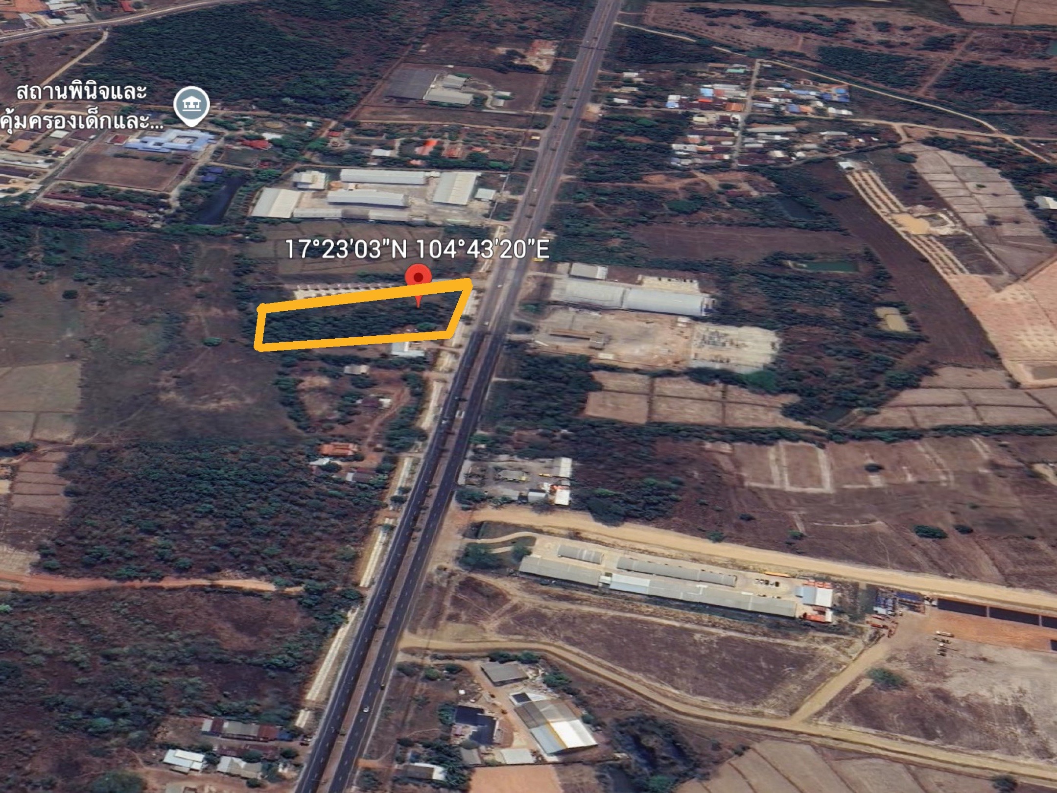 ขายที่ดินติดถนนเมนหลักใกล้สถานีรถไฟใหม่ “นครพนม” 6