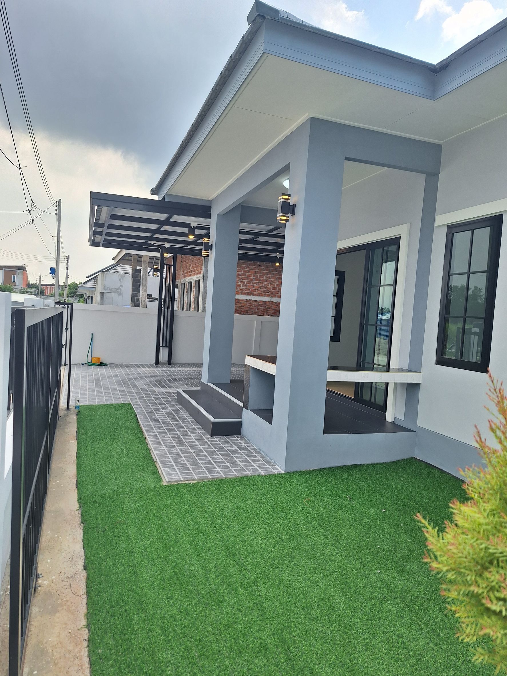 บ้านเดี่ยว 50 ตรว. สร้างใหม่ ชั้นเดียว ย่าน พานทอง-หนองหงษ์ พนัสนิคม 9