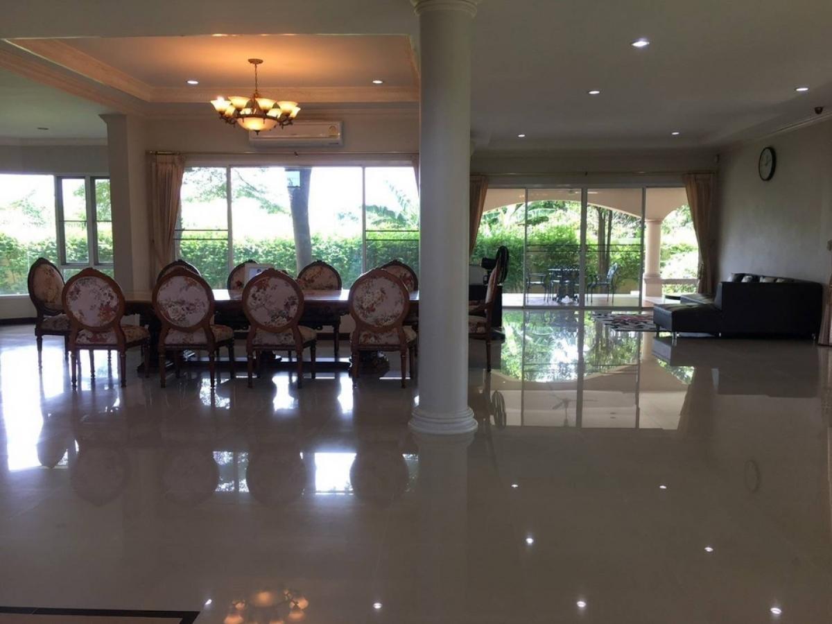 ให้เช่าบ้านเดี่ยว 2ชั้นเนื้อที่ 2ไร่ พื้นที่ใช้สอย 650ตร.ม 5ห้องนอน 5ห้องน้ำเฟอร์ครบ ถนนเทพารักษ์ก.ม 12 ใกล้สนามบินสุวรรณภูมิ ราคาเช่า 150,000 บ/ด 4