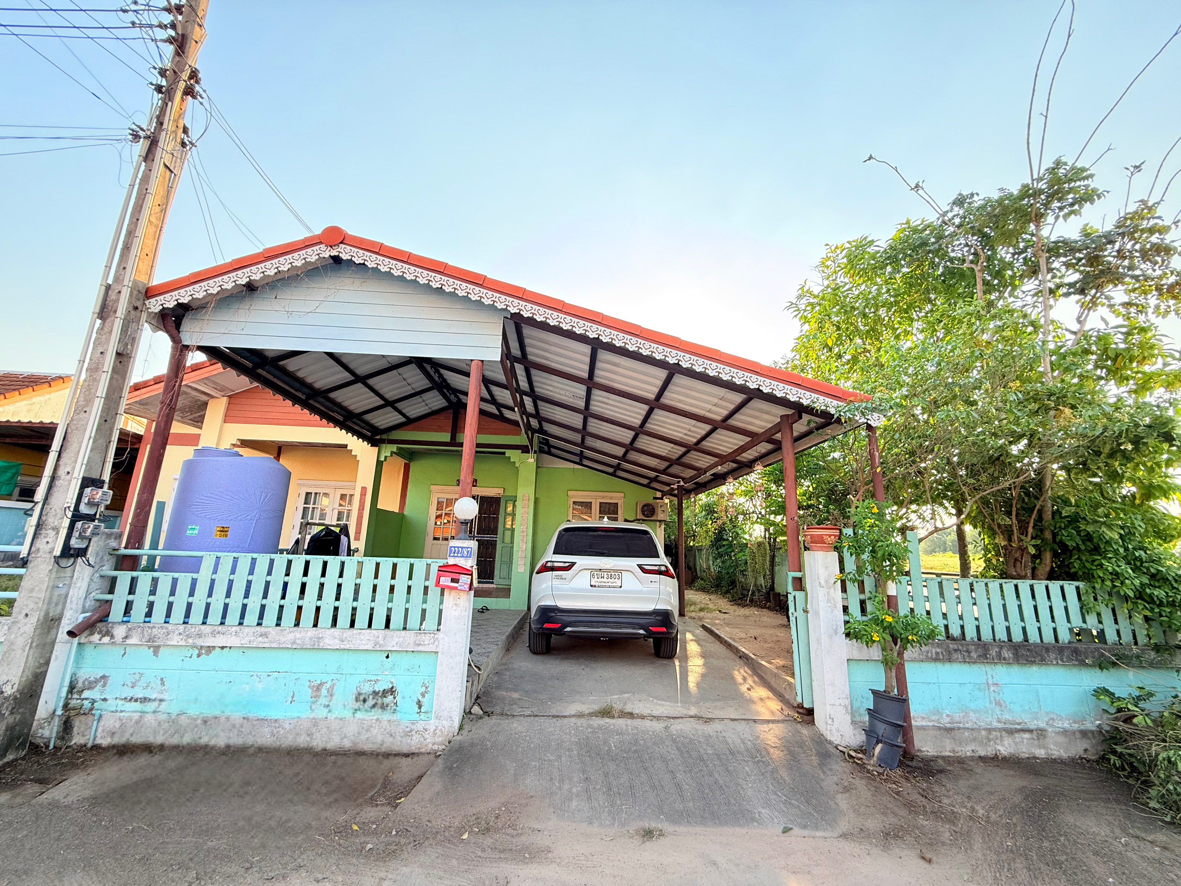 ขายบ้านแฝดชั้นเดียว 2นอน 1น้ำ พื้นที่40 ตรว มบ.ศุภลักษณ์ 1