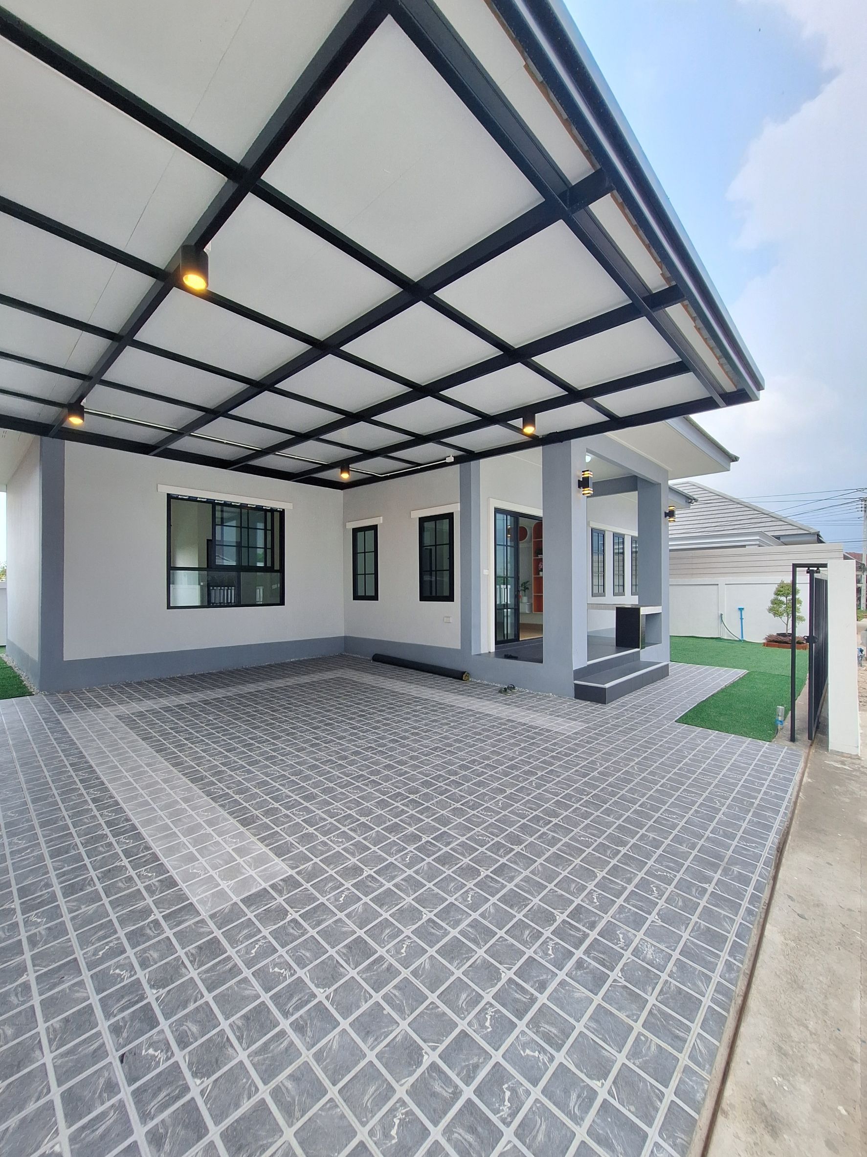 บ้านเดี่ยว 50 ตรว. สร้างใหม่ ชั้นเดียว ย่าน พานทอง-หนองหงษ์ พนัสนิคม 6