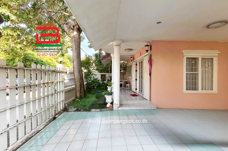 บ้านเดี่ยว เนื้อที่ 58.8 ตร.ว. หมู่บ้าน ซิลค์ วิลเลจ (สายไหม 54) ใกล้ปตท.สายไหม 56 ถนนสายไหม แขวงสายไหม เขตสายไหม 4