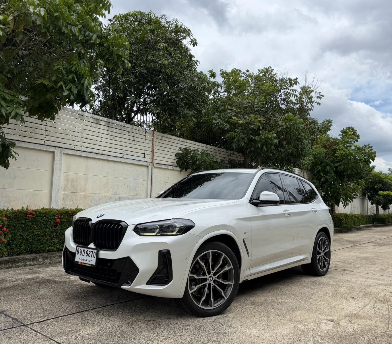 BMW X3 xDrive20d M Sport Lci ปี 22 สีขาวMileage 66,xxx Km. เข้าศูนย์ตลอด ไม่เคยทำสี