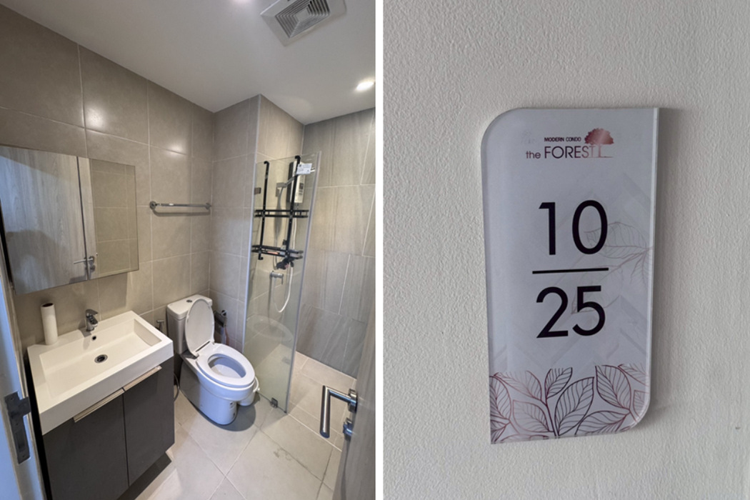Modern Condo The Forest Rama 2 ขนาด 25.86 ตารางเมตร 1 ห้องนอน ชั้น4 Built-in SB ทั้งห้อง ใกล้เซ็นทรัล พระรามสอง 9