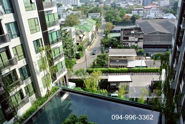 For sale RHYTHM SUKHUMVIT 36-38 ใจกลางทองหล่อ ใกล้ BTS ชั้น 10 วิวสระ โทร 094-9963362 8
