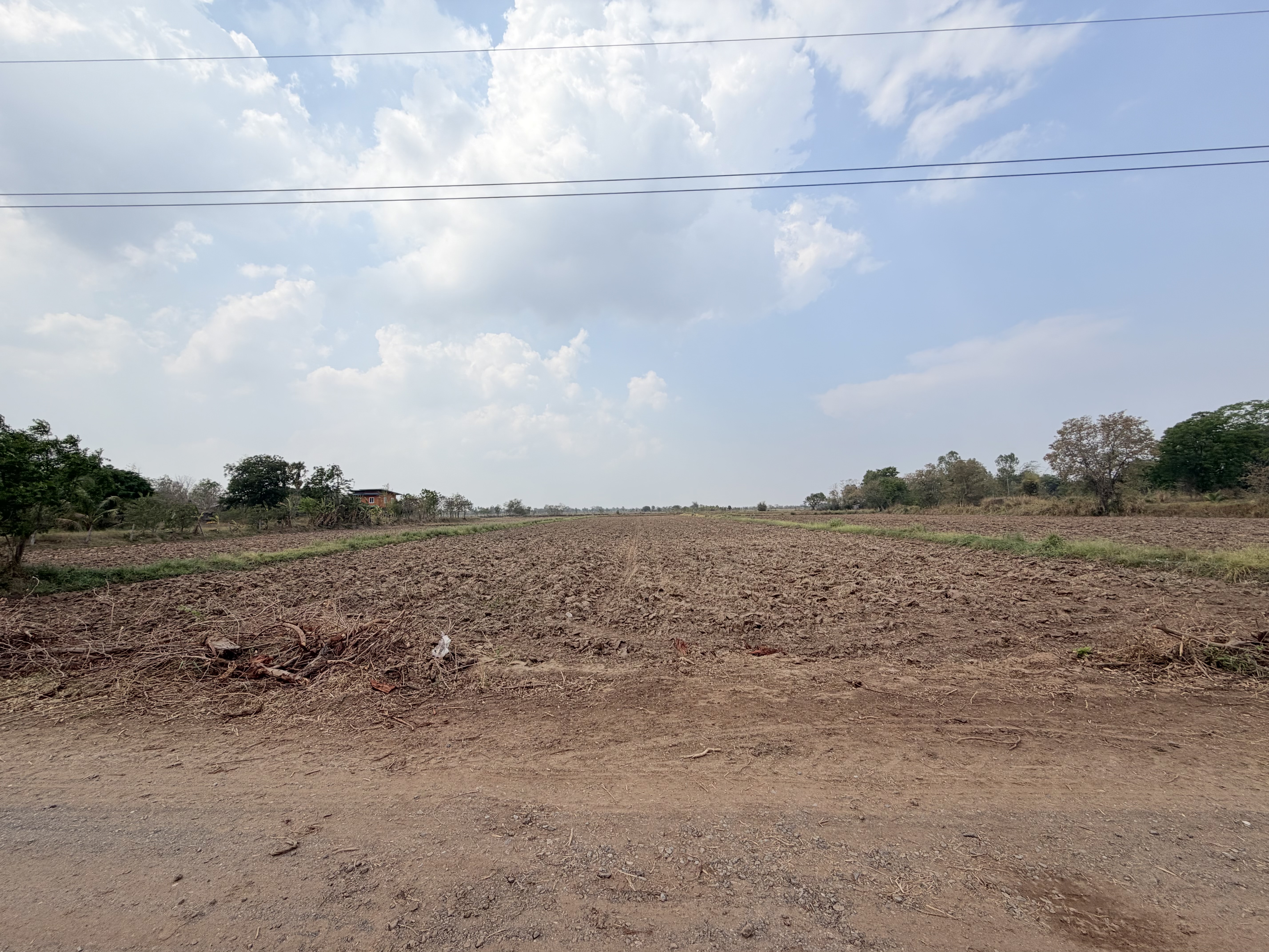 📍ขายที่นา 4ไร่ 3งาน 3.1ตารางวา หน้ากว้าง 40 เมตร น้ำไม่เคยท่วม มีไฟฟ้า น้ำปะปา  ติดถนน 1