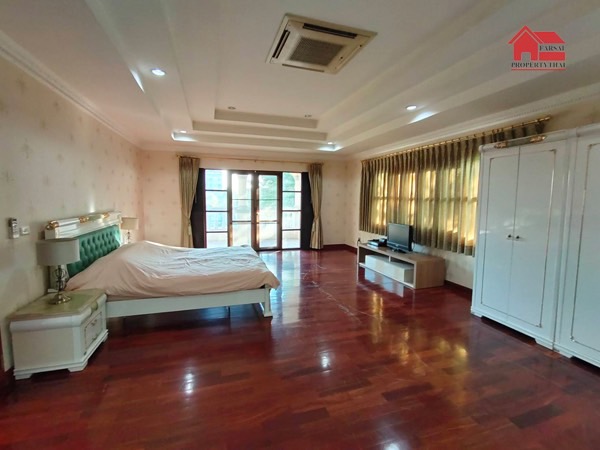 ให้เช่าบ้านเดี่ยว 2ชั้นเนื้อที่ 2ไร่ พื้นที่ใช้สอย 650ตร.ม 5ห้องนอน 5ห้องน้ำเฟอร์ครบ ถนนเทพารักษ์ก.ม 12 ใกล้สนามบินสุวรรณภูมิ ราคาเช่า 150,000 บ/ด 12