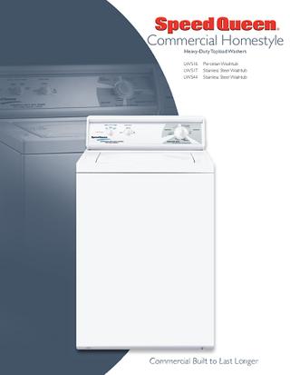 เครื่องซักผ้าฝาบนอัตโนมัติ Speed Queen รุ่นLWS17 รูปที่ 1