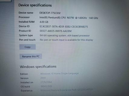 ขาย Notebook Intel Pentium N3710 (1.60 GHz) รูปที่ 5