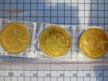 047 เหรียญกษาปณ์หายาก เหรียญ 50 สตางค์ ปี 2500 เนื้อทองเหลือ รูปที่ 2