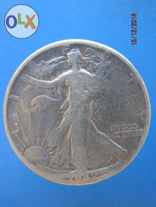 890 เหรียญเนื้อเงินล้วน  HALF DOLLAR ปี1964 1962 1942 รูปที่ 2