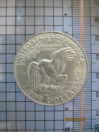 5235 เหรียญ1 Dollar United States (1972) หลังดาว  นก  นกอินท รูปที่ 1