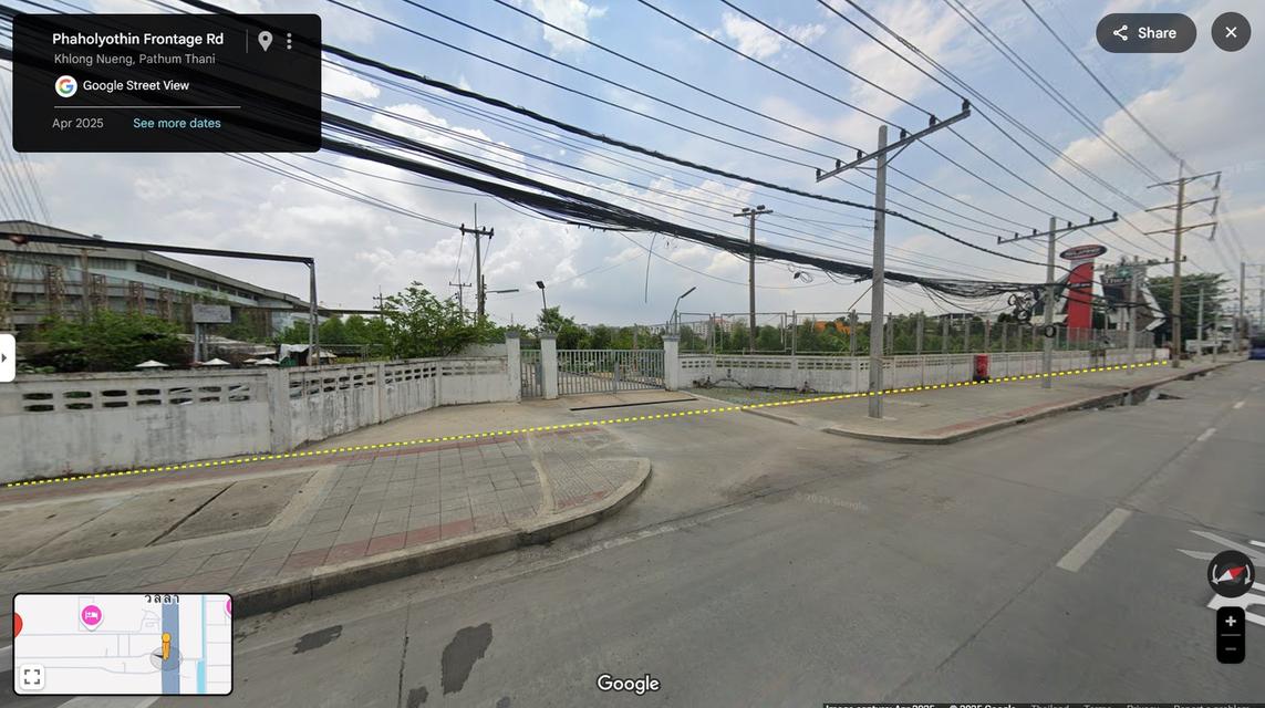 ขายที่ดินผังสีม่วง ถนนพหลโยธิน นวนคร พื้นที่ 110-3-35 ไร่ ต.คลองหนึ่ง อ.คลองหลวง จ.ปทุมธานี 2