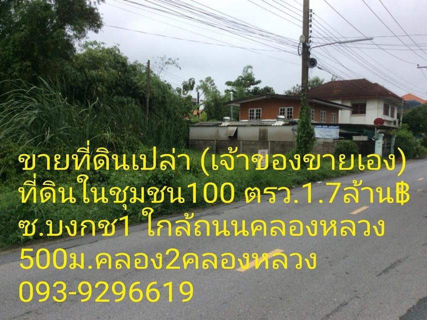 ที่ดินเปล่า​ติดถนนดำ 1
