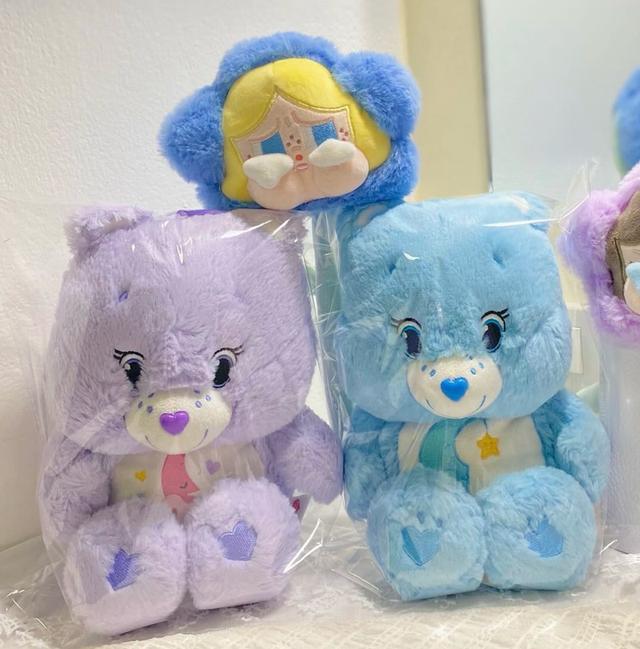 ขายคู่ตุ๊กตาหมี Care Bears สีฟ้าและม่วง