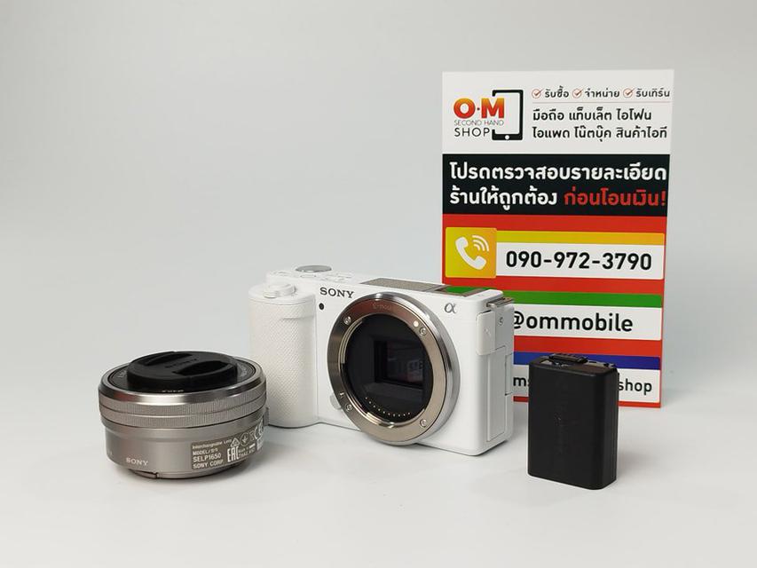 รูป ขาย/แลก Sony ZV-E10 + เลนส์ E PZ 16-50mm F3.5-5.6 สีขาว ศูนย์ไทย ประกันศูนย์ 05/2566 สวยมาก ครบกล่อง เพียง 20900.- 4