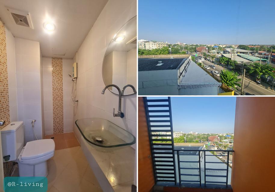 หอพัก R-living มีลิฟท์ ติดริมถนนพุทธบูชา ใกล้ปากซอยพุทธบูชา 39 ใกล้ มจธ.บางมด มีที่จอดรถ 10