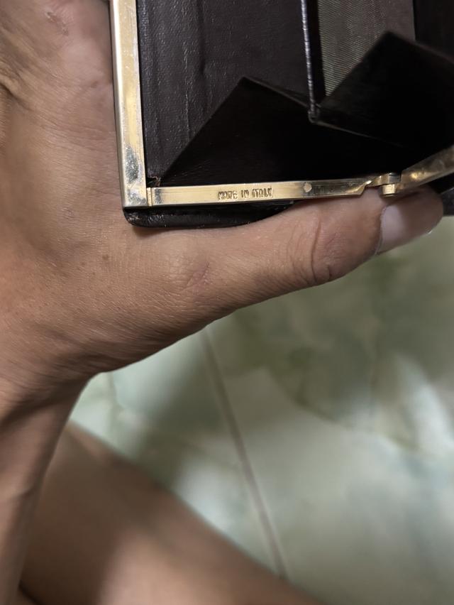 กระเป๋าสตางค์หนังแท้ งานวินเทจอิตาลีแท้	•	🇮🇹 MADE IN ITALY รูปที่ 14