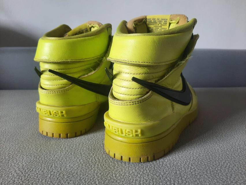 รองเท้า Nike dunk hight ambush flash lime size 9 US 42.5 Europe  5