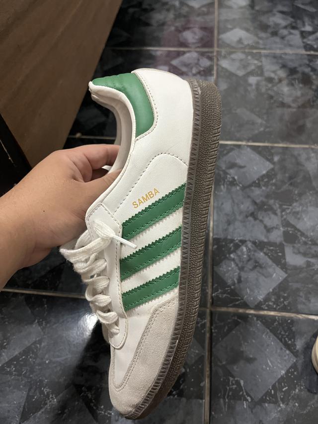 Adidas samba og white green   5