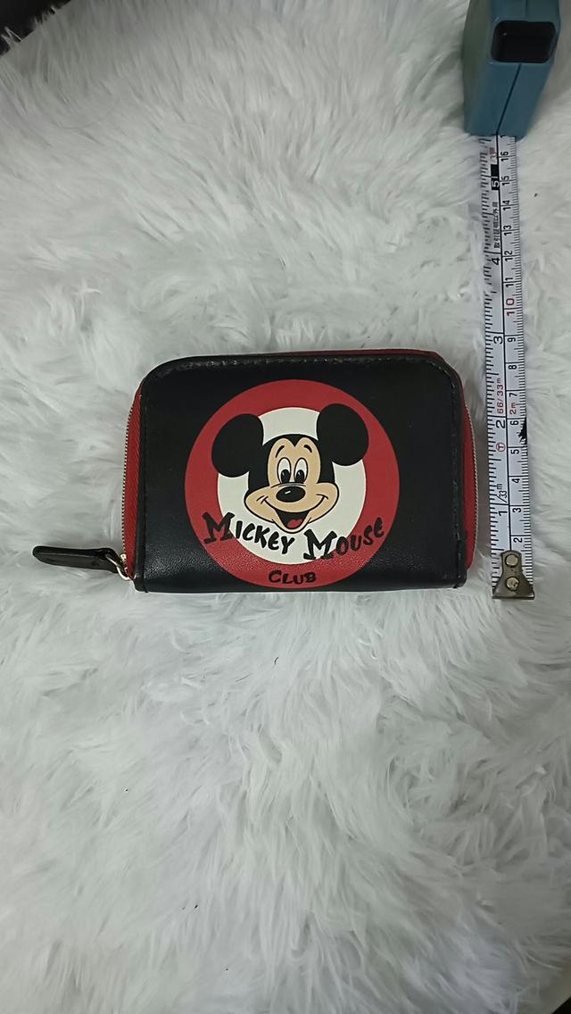 กระเป๋าใส่เหรียญและบัตรทรงพับรอบ (Coin & Card Wallet) ลาย Mickey Mouse Club ลิขสิทธิ์แท้ Disney งานญี่ปุ่นมือสองสภาพดีเยี่ยมครับ รูปที่ 2
