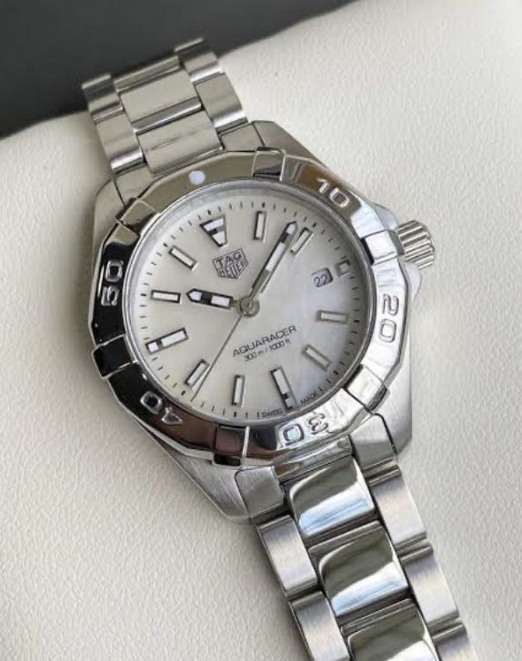 Tag Heuer Aquaracer White Pearl Dial Qz. Ref. WAY1312  3