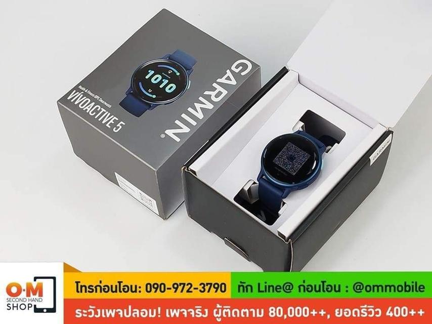 ขาย/แลก Garmin Vivoactive5 สี Metallic Navy ศูนย์ไทย สวยมาก แท้ ครบกล่อง เพียง 6,990 บาท  4