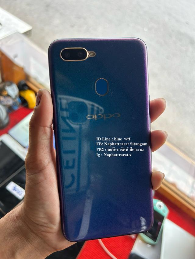 OPPO A5s  จอ6.2นิ้ว 4G 2ซิม สแกนนิ้วได้ ใช้งานปกติ ได้ทุกซิม สภาพสวย