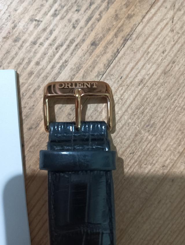 นาฬิกา oriant เรือนทอง หน้าปัดดำ