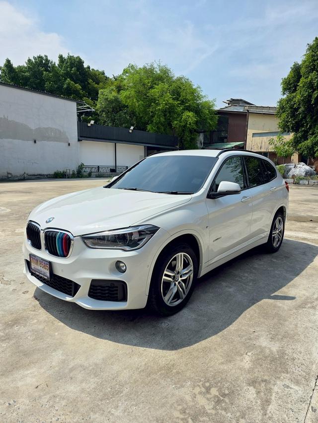 BMW X1 sDrive18d M sport สีขาว ปี 2018 ไมล์ 100,000กม.