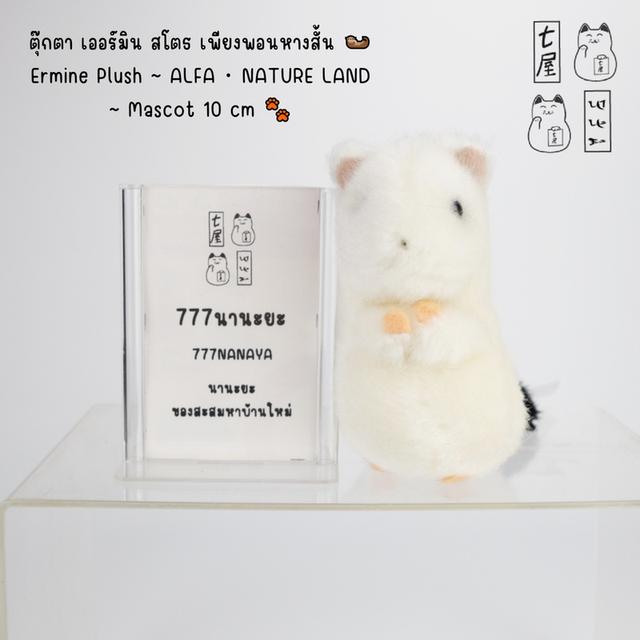 ตุ๊กตา เออร์มิน สโตธ เพียงพอนหางสั้น 🦦 Ermine Plush ~ ALFA・ NATURE LAND ~ Mascot 10 cm 🐾