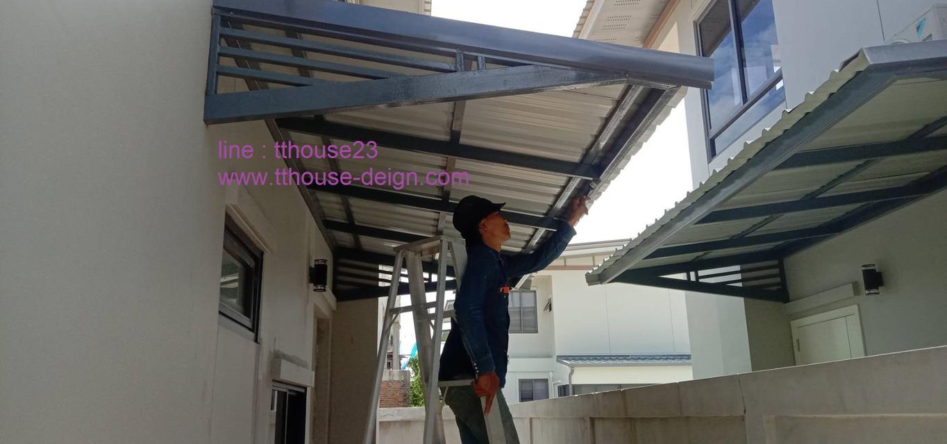 รับเหมา ต่อเติม โครงหลังคา กันสาด ห้องครัว เทพื้น ปูกระเบื้อง ครบวงจร 0950920028 รูปที่ 20