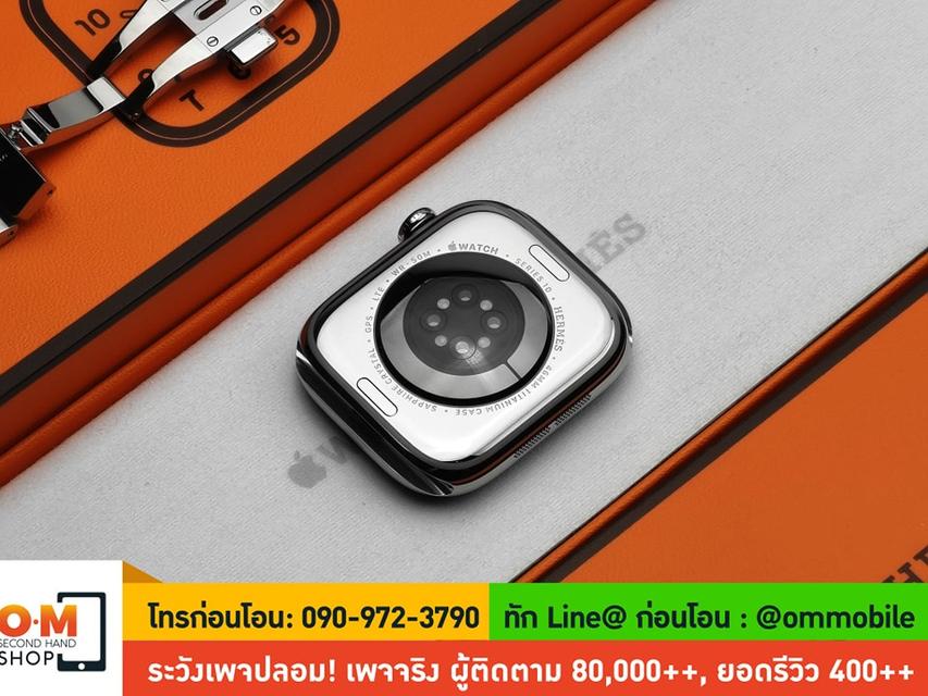 ขาย/แลก Apple Watch Hermès Series10 46mm Cellular Silver Titanium Case With Satiné Grand H- Large ศูนย์ไทย อายุ 9 วัน เพียง 52,990 บาท 5