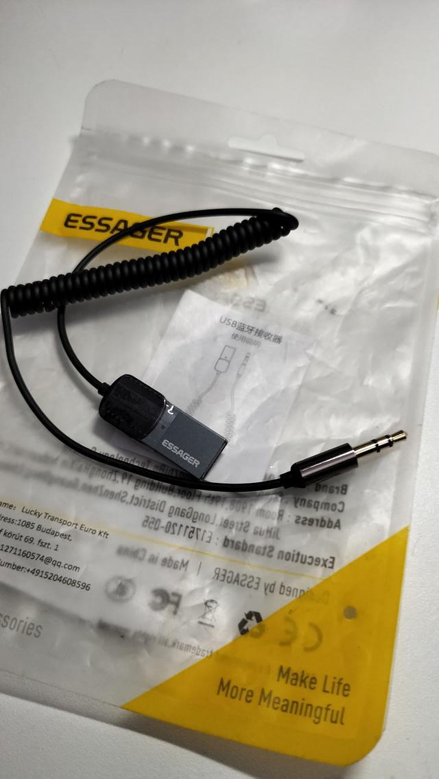 Essager อะแดปเตอร์รับสัญญาณ USB Buletooth 2