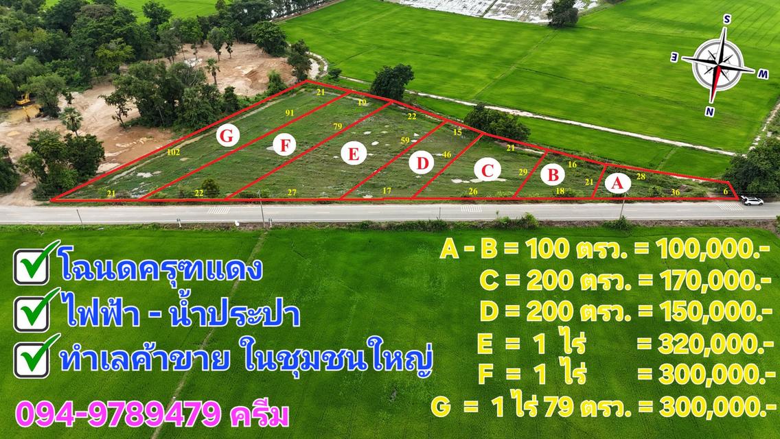 ทำเลค้าVาย! ติดลาดยาง อยู่ในชุมชนใหญ่ เพียง 100,000 บาทเท่านั้น! 2