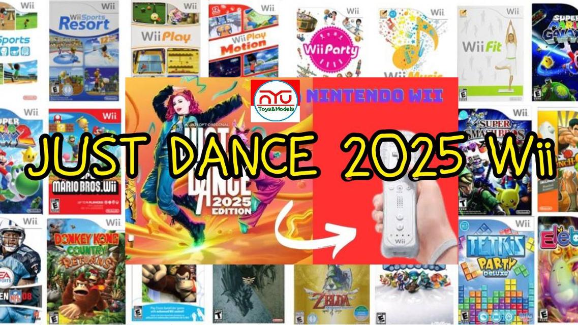 Wii เกมแฟลชไดร์ฟ  64GB อัพเดท Just Dance 2025 (ตัวเลือก H) ของใหม่ประกัน 5 ปี