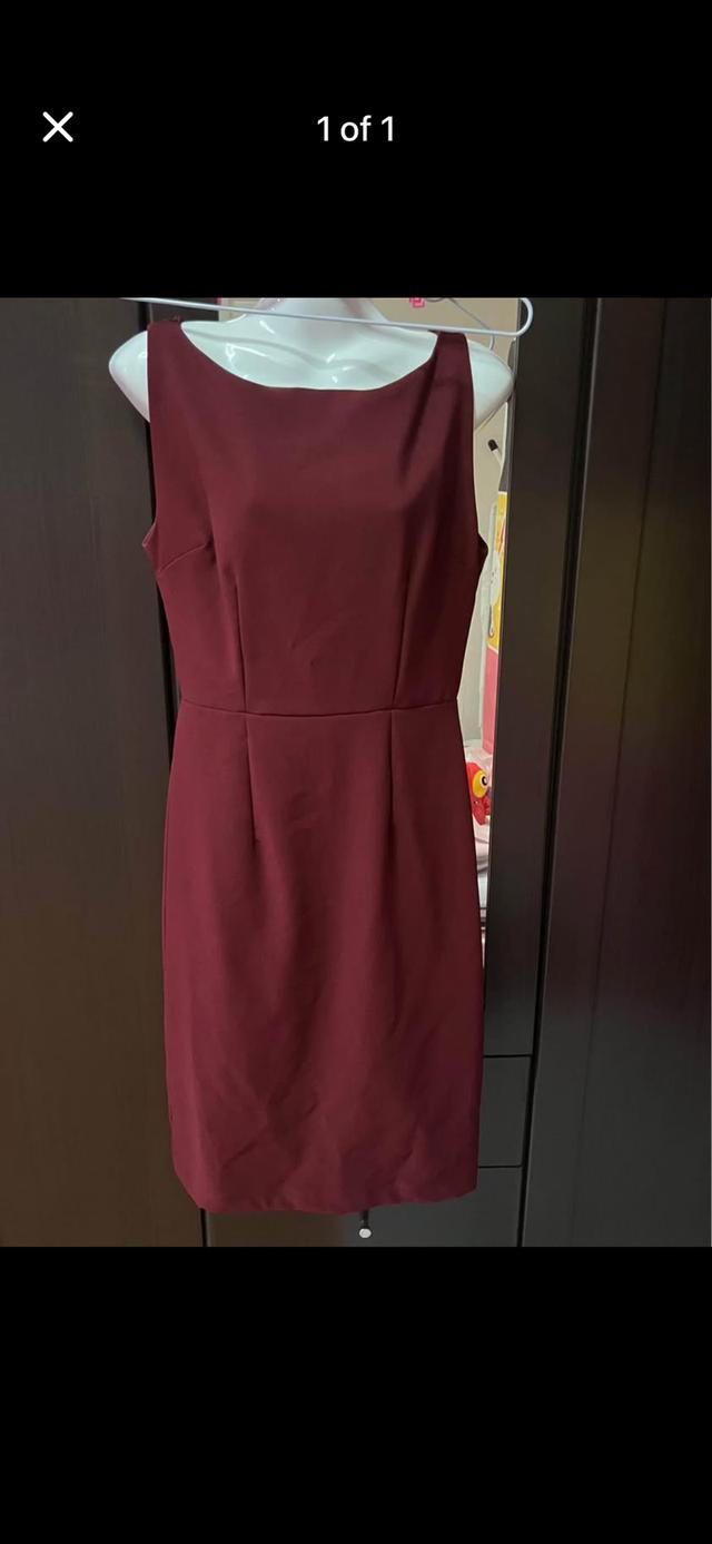 เดรสสีแดงใส่ทำงาน มือสอง