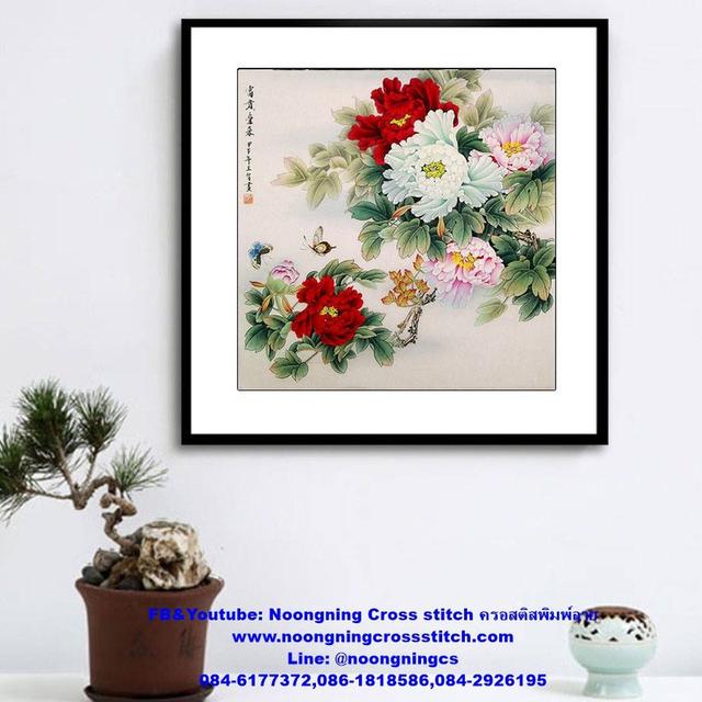 ร้าน Noongning Cross stitch ครอสติสพิมพ์ลาย จำหน่ายอุปกรณ์ครอสติส ภาพติดเพชร1028 6