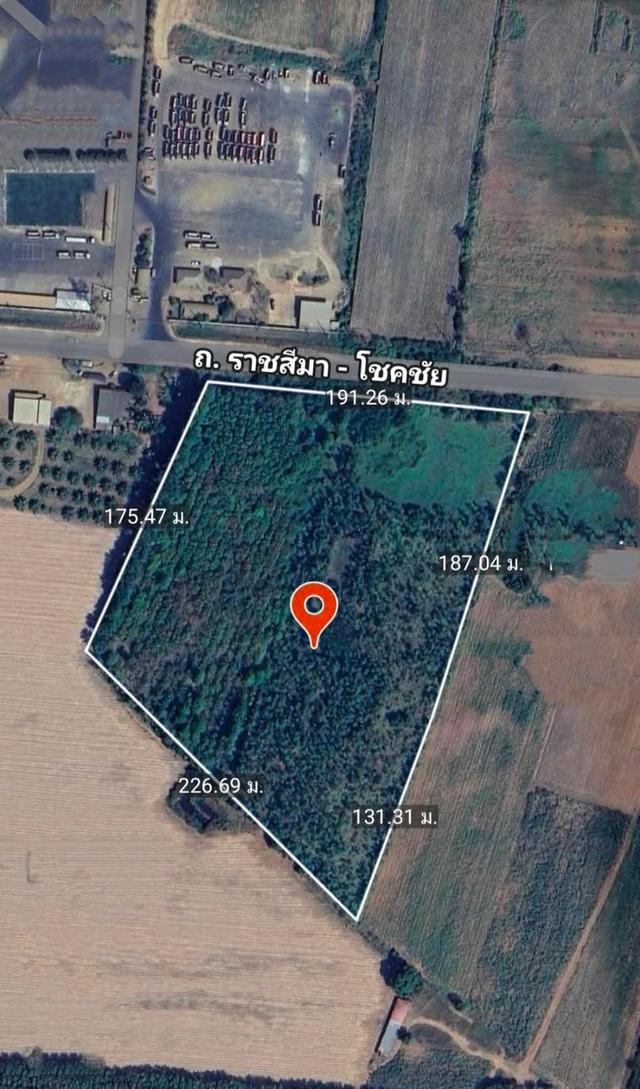 ขายที่ดินอำเภอเสิงสางจังหวัดนครราชสีมาติดถนนราชสีมาโชคชัย224 บ้านสระประทีป อำเภอเสิงสางอำเภอ จังหวัดนครราชสีมา ขนาดที่ดิน 30 ไร่ 2 งาน  1