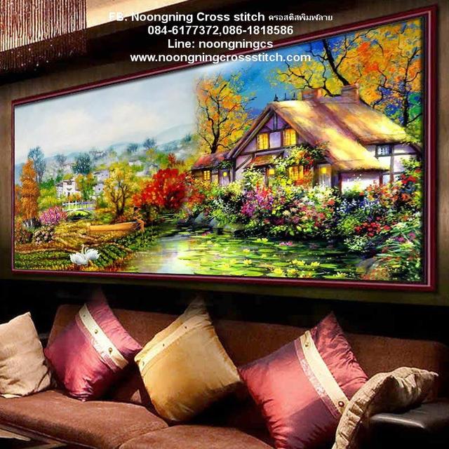 ร้าน Noongning Cross stitch ครอสติสพิมพ์ลาย จำหน่ายอุปกรณ์ครอสติส ภาพติดเพชร1694 2