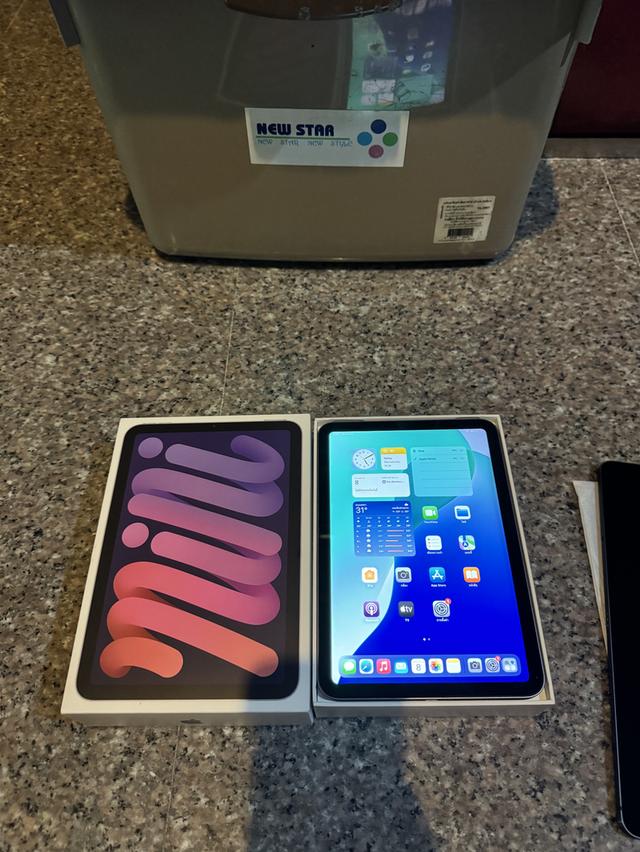 ขายiPadMini6สีPurple64กิ๊กมีกล่องสภาพสวยๆใช้งานกีถูหๆ