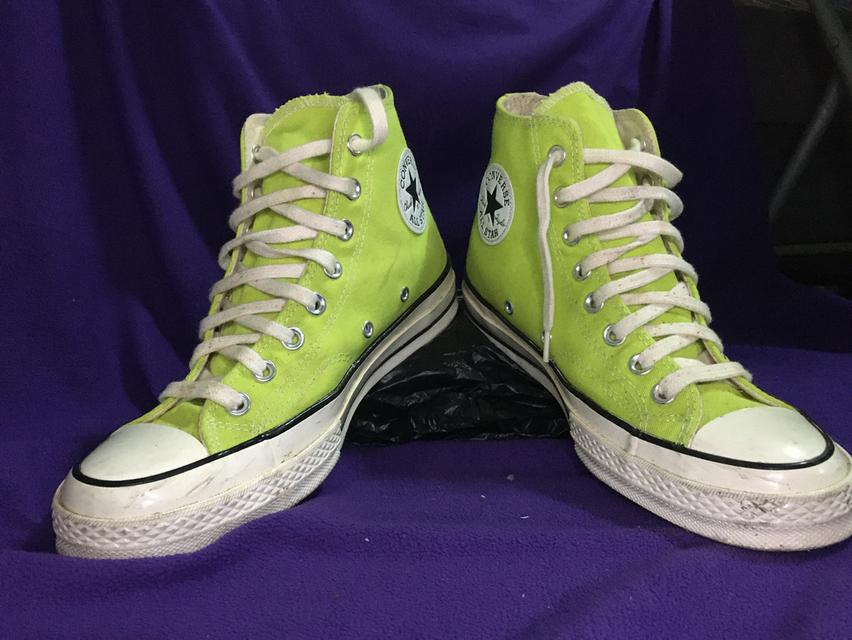 Converse Chuck Taylor 70s lime twist 9 White High Beige Cream yellow 1970s รูปที่ 7