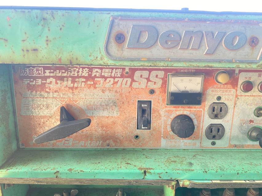 เครื่องปั่นไฟพร้อมชุดเชื่อม Denyo270A 4