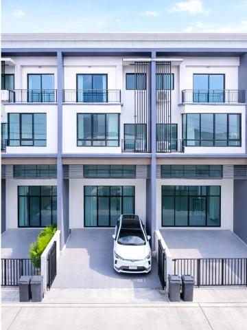 กรุงเทพกรีฑา ทาวน์เฮ้าส์ 3.5ชั้น ให้เช่า 3นอน 4น้ำ ARLบ้านทับช้าง 1.6กม. Nirvana PORCH 1
