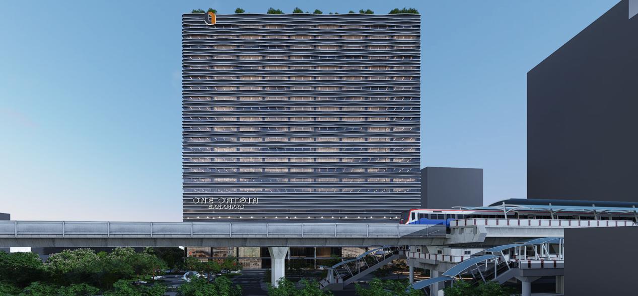 อาคารสำนักงานติดรถไฟฟ้า Origin Complex Sanampao 1