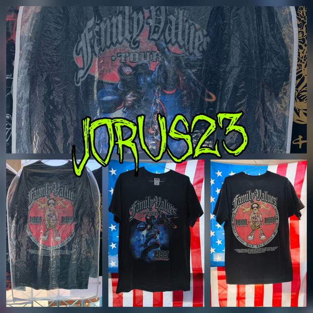 เสื้อวง Limp Bizkit Vintage 1999 Family Values Tour Black T Shirt Limp Bizkit DMX Korn Hip Hop XL รูปที่ 6