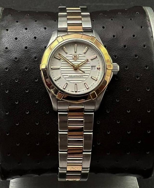 25.TAG Heuer Aquaracer ระบบ Quartz หน้าปัด 28 mm 18k Rose Gold Swiss Ladies Watch  พร้อมกล่องแท้+คู่มือ ใบรับประกัน 3